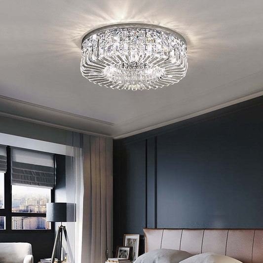 Marilyn Luxury Flush Mount Crystal LED Ceiling Light – Gold Finish