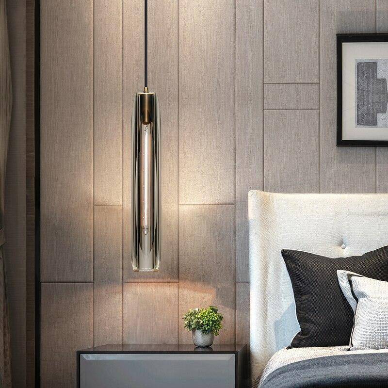 Brass LED Glass Pendant Lamp – Small Chandelier