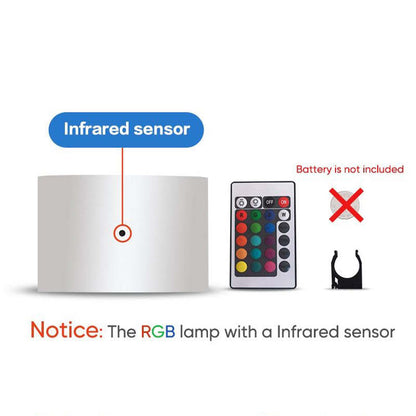 IP65 RGB LED Wall Light – Waterproof Aluminum Outdoor/Indoor Lamp