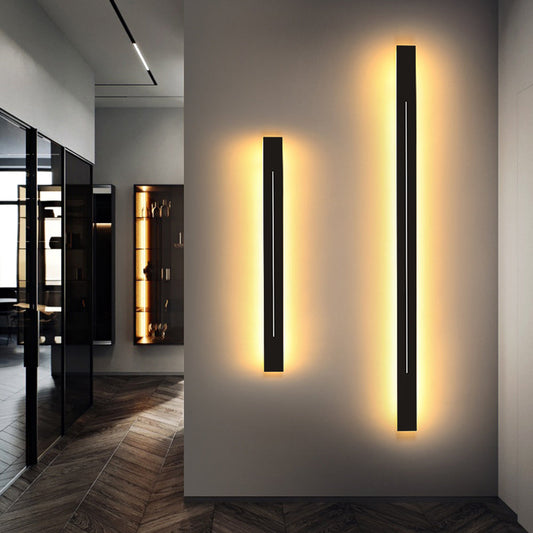 Edge Indoor Wall Lamp – Black & Gold,23.6–78.7", LED, Dimmable
