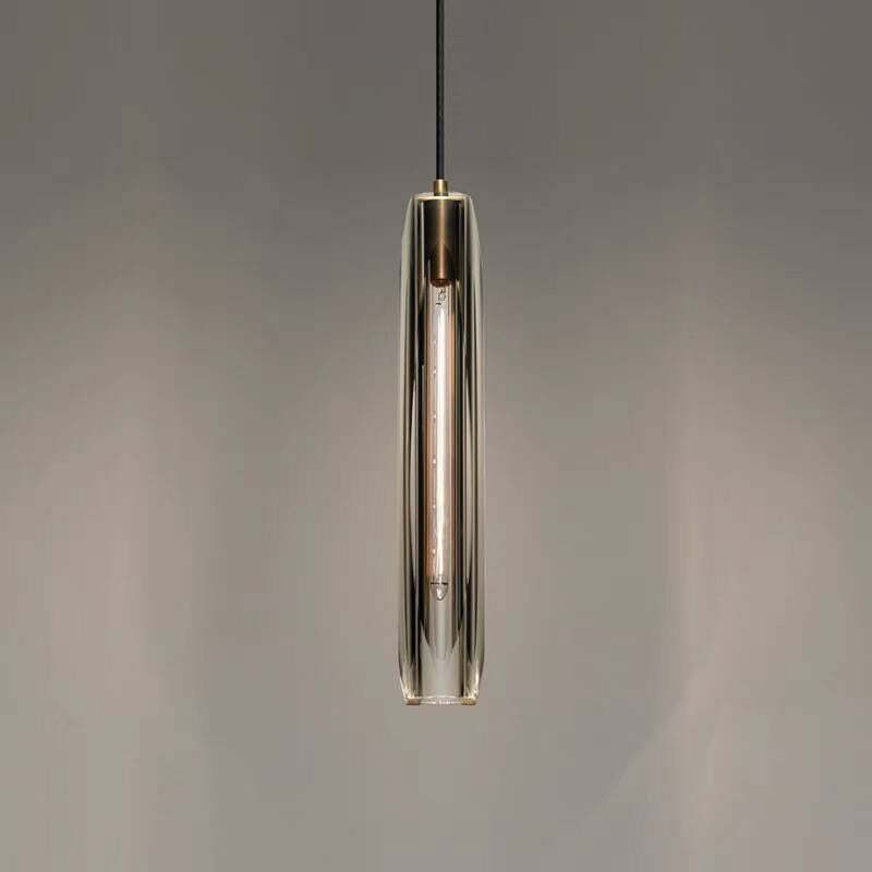 Brass LED Glass Pendant Lamp – Small Chandelier
