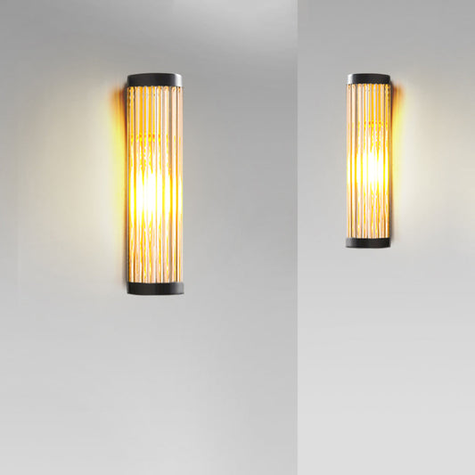 Orr Semi-Cylindrical Outdoor Wall Lamp – Black Finish