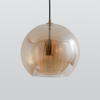 Hailie Glass Pendant Light – Clear/Amber, 5.9–9.8", LED