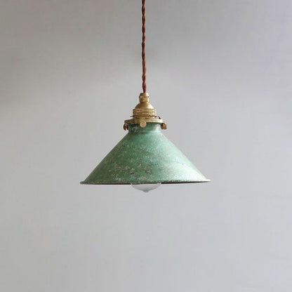 Alessio Vintage LED Pendant Light – Blue Metal Shade, E14 Base