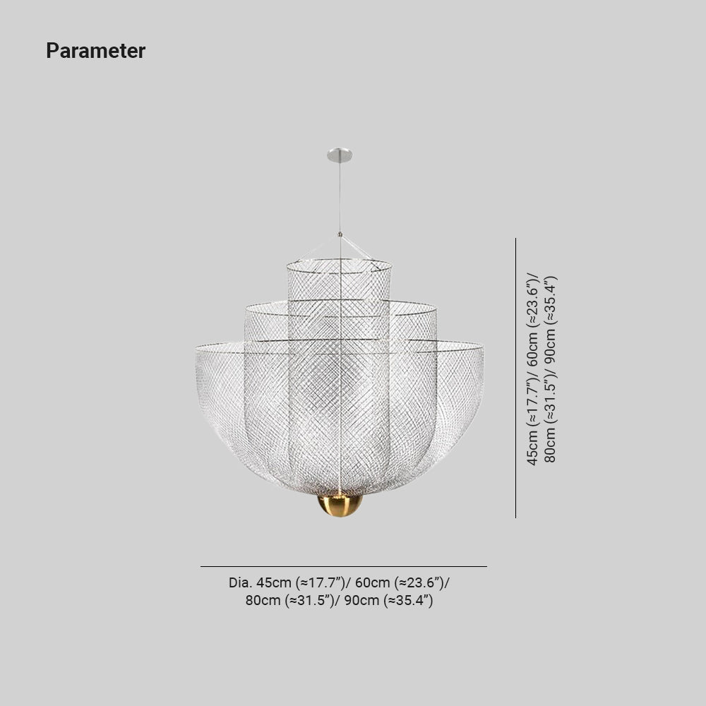 Alessio Chrome & Gold Metal Pendant Light – Modern Bedroom/Living