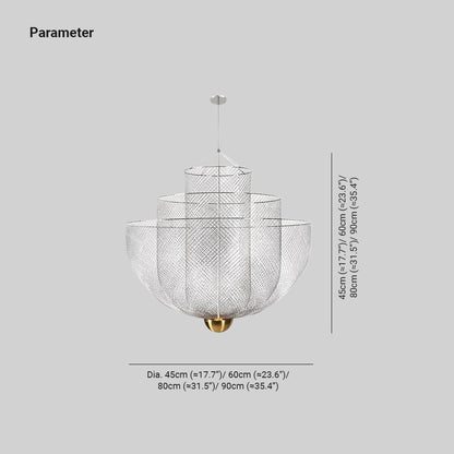 Alessio Chrome & Gold Metal Pendant Light – Modern Bedroom/Living