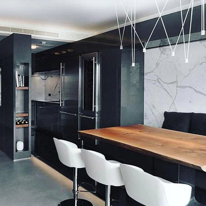 Alessio Minimalist Metal & Plastic Pendant Light – Modern Design