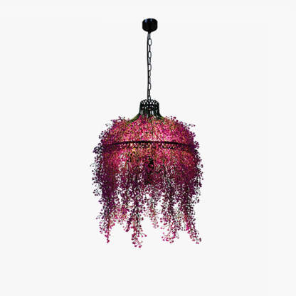 Vireo Industrial Chandelier – Metal & Acrylic, 3 Bulb, Indoor Use
