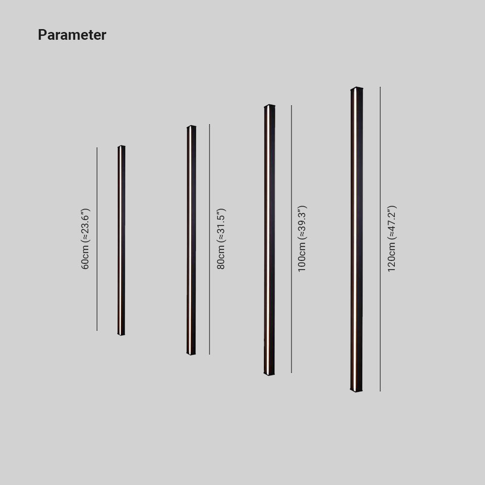 Edge Minimalist Linear Wall Lamp – LED, 23.7- 47.3", 3 Colors