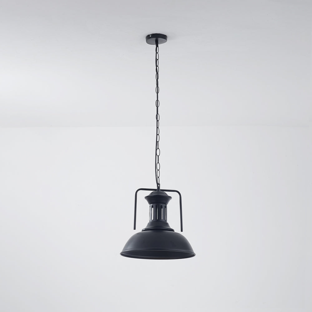 Alessio Vintage Rustic LED Pendant Light – Metal Shade, E27 Socket