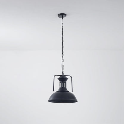 Alessio Vintage Rustic LED Pendant Light – Metal Shade, E27 Socket