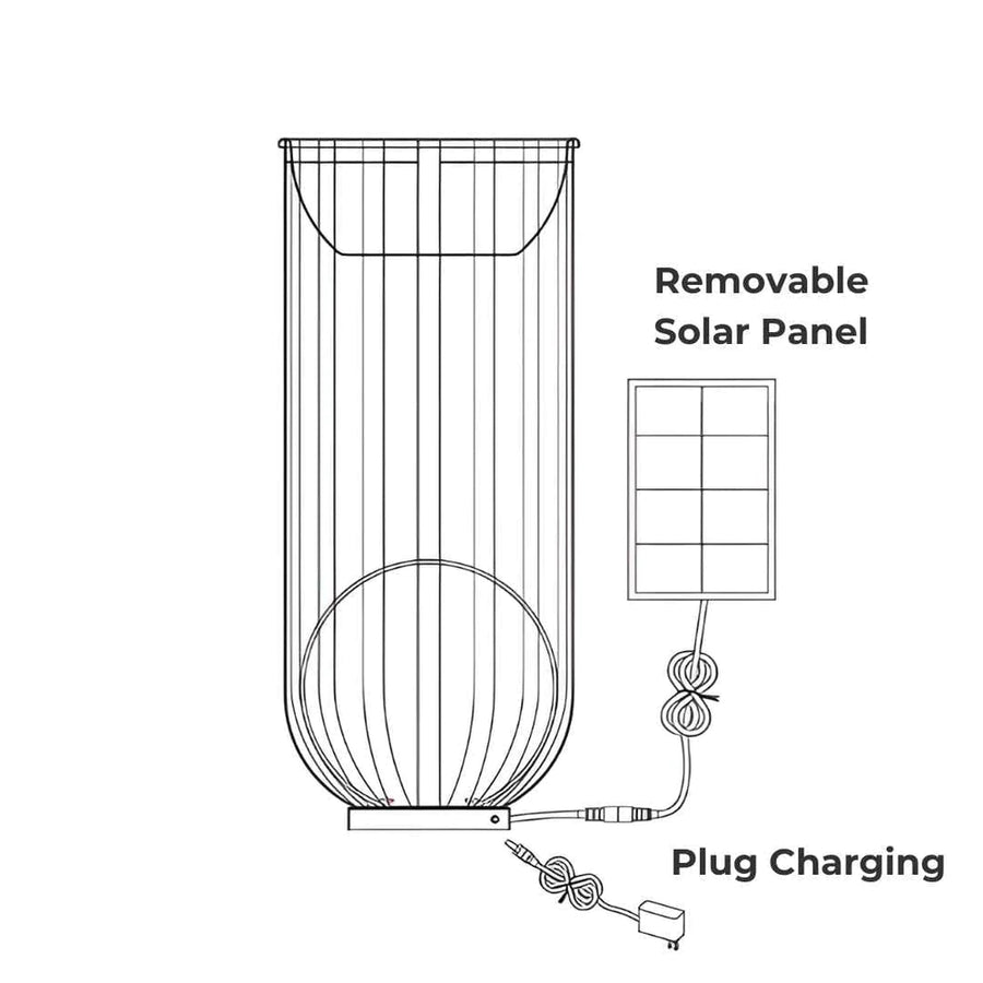 Solar Flower Stand Light – Outdoor LED with Dual Power
