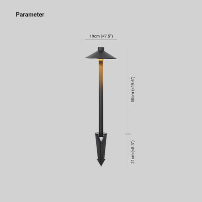 Carins Outdoor Path Light – Black Metal, IP65 Waterproof