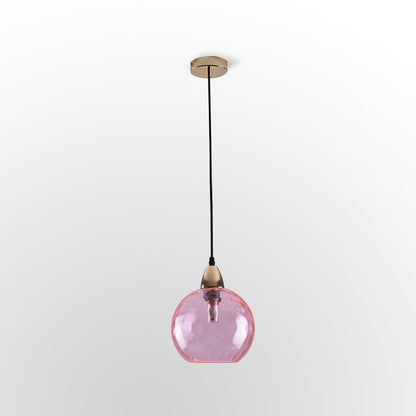 Colored Water-Glass Globe Chandelier – Modern Multi-Bulb Pendant