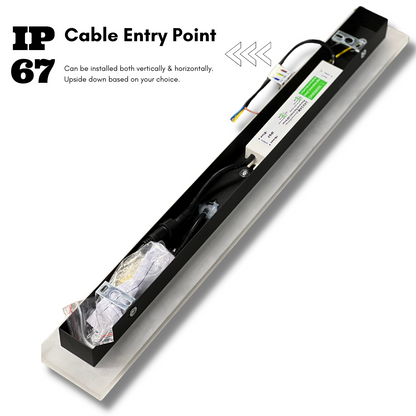 Edge Linear LED Outdoor Wall Lamp – Black/White, Dimmable, IP65