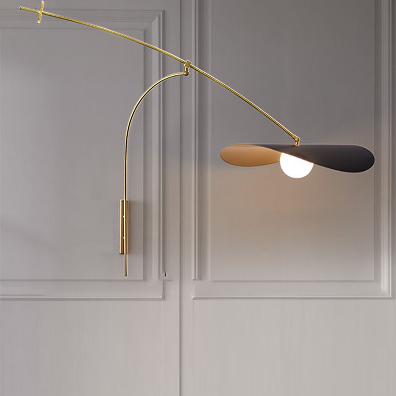 Carins Arc Wall Lamp – Black, Gold, or Gold-Black Finish