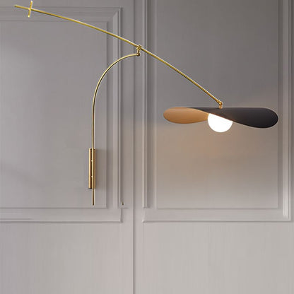 Carins Arc Wall Lamp – Black, Gold, or Gold-Black Finish