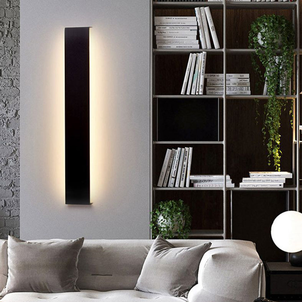 Edge Minimalist Rectangular Wall Lamp – Black, White, or Gold