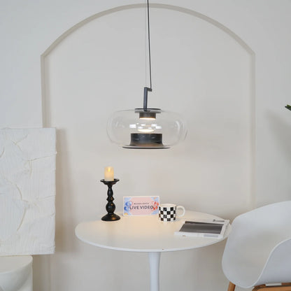 Hailie Modern Round Glass Pendant Light – Dining & Bedroom