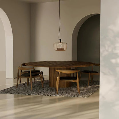 Hailie Modern Round Glass Pendant Light – Dining & Bedroom