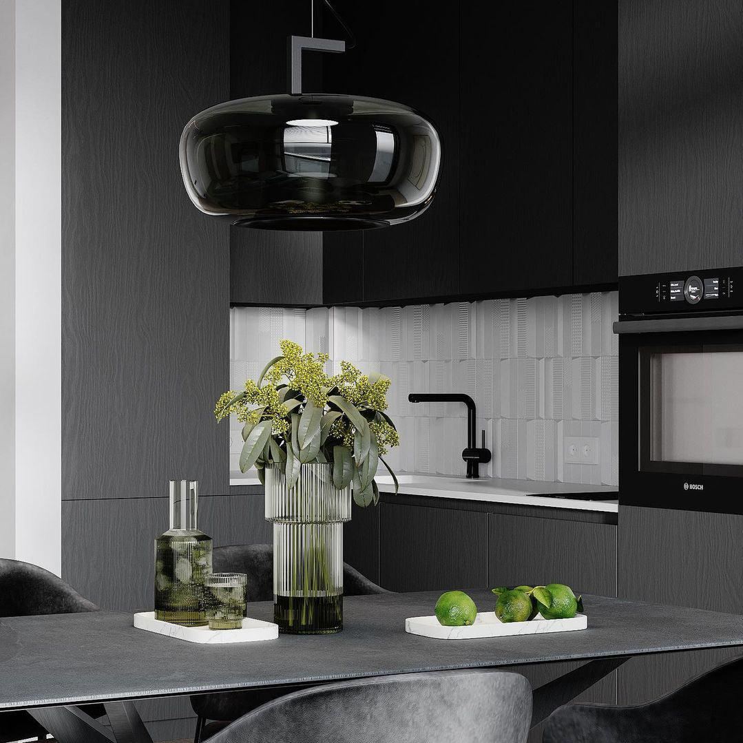 Hailie Modern Round Glass Pendant Light – Dining & Bedroom