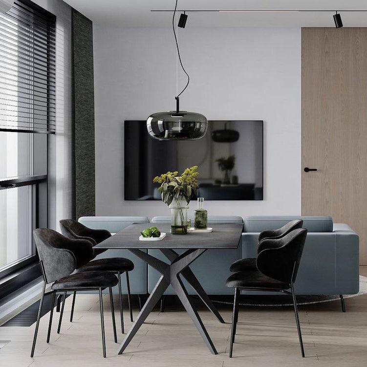 Hailie Modern Round Glass Pendant Light – Dining & Bedroom