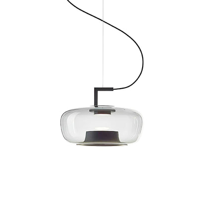 Hailie Modern Round Glass Pendant Light – Dining & Bedroom