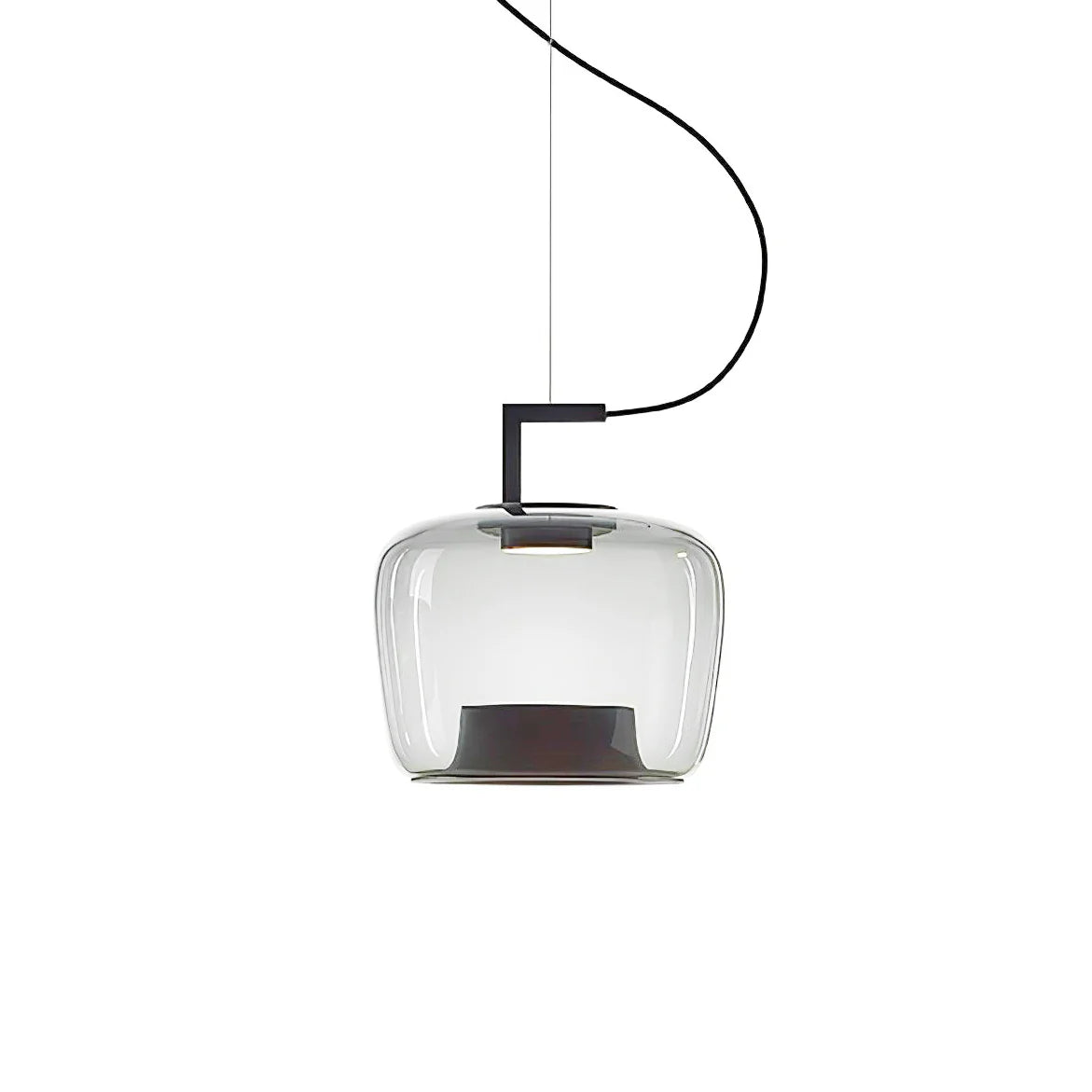 Hailie Modern Round Glass Pendant Light – Dining & Bedroom