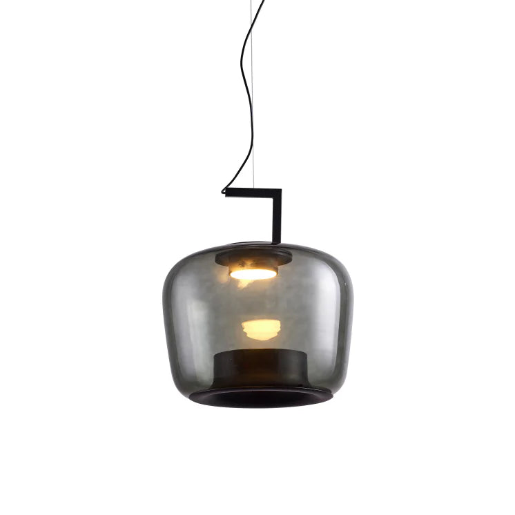 Hailie Modern Round Glass Pendant Light – Dining & Bedroom