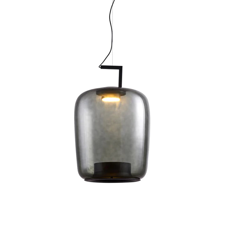 Hailie Modern Round Glass Pendant Light – Dining & Bedroom