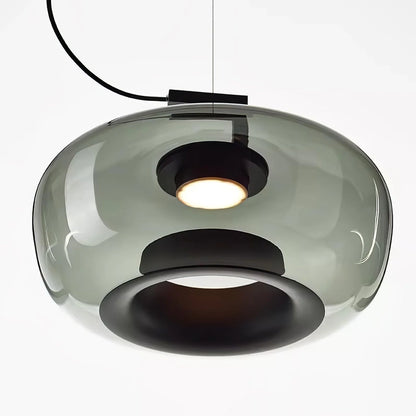 Hailie Modern Round Glass Pendant Light – Dining & Bedroom