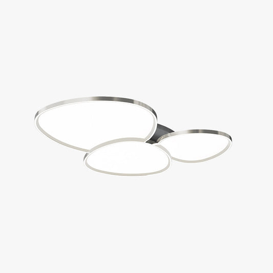 Quinn Flush-Mount Ceiling Light – Metal & Acrylic, 5-10 m² Rooms