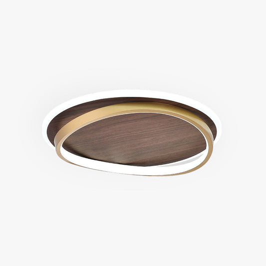 Lacey Modern Rund Dimmable Ceiling Light – Gold Metal & Acrylic