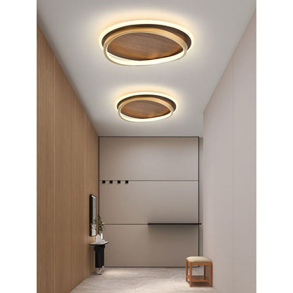 Lacey Modern Rund Dimmable Ceiling Light – Gold Metal & Acrylic