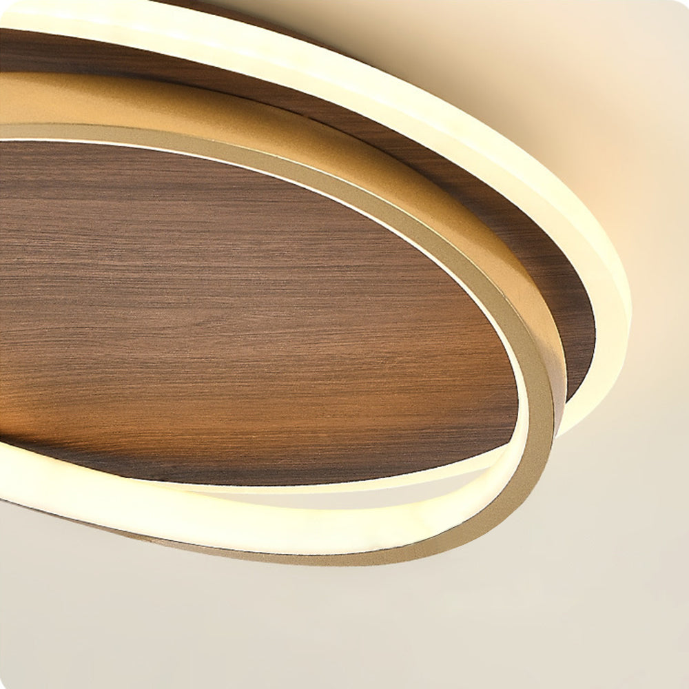 Lacey Modern Rund Dimmable Ceiling Light – Gold Metal & Acrylic