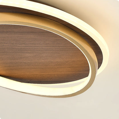 Lacey Modern Rund Dimmable Ceiling Light – Gold Metal & Acrylic