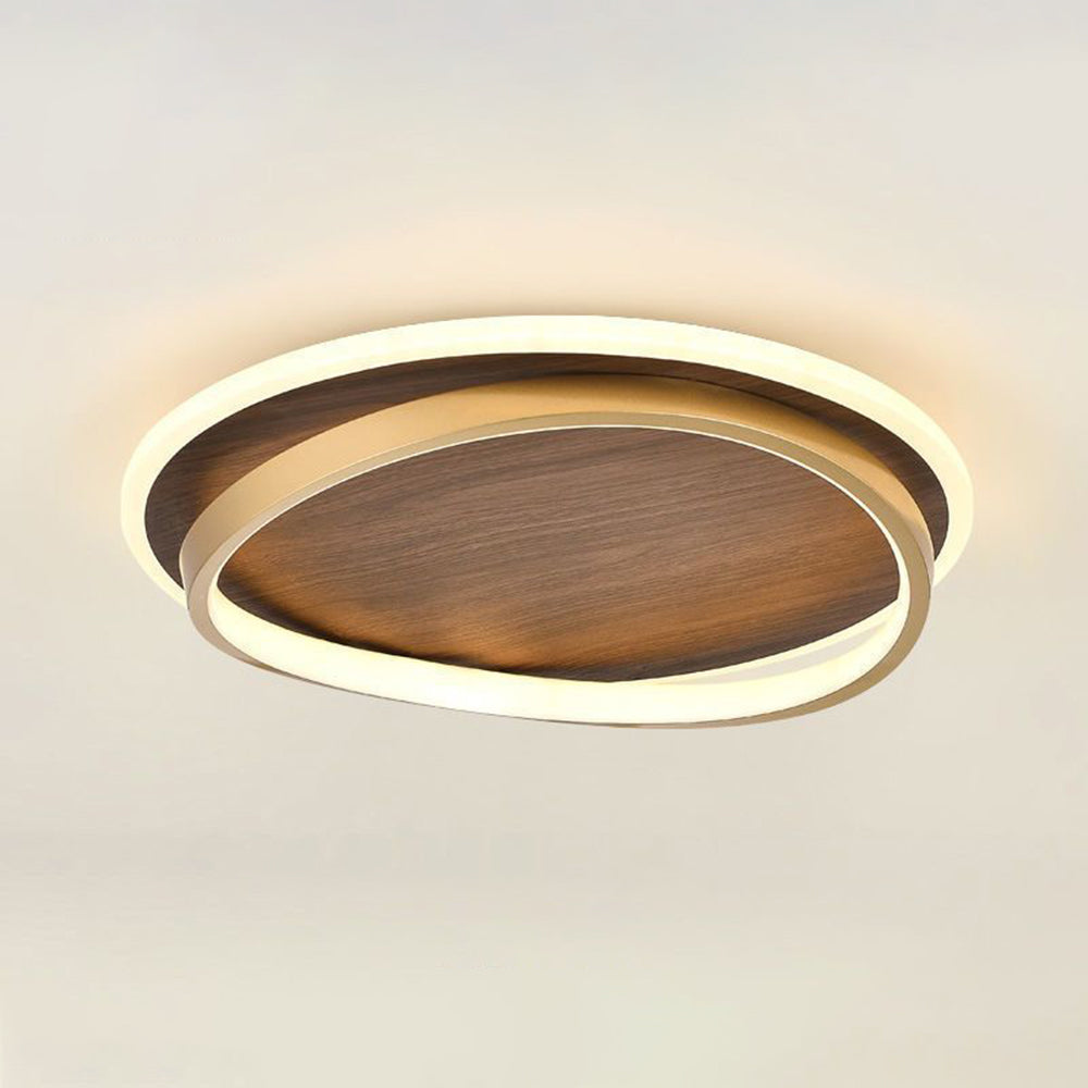 Lacey Modern Rund Dimmable Ceiling Light – Gold Metal & Acrylic