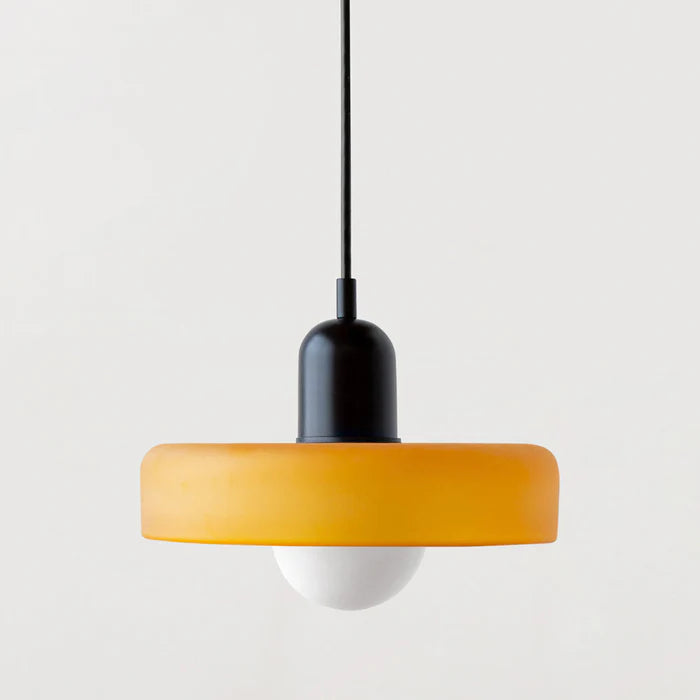 Bauhaus Colored Glass Pendant Lamp