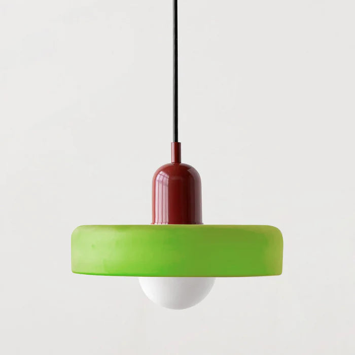 Bauhaus Colored Glass Pendant Lamp
