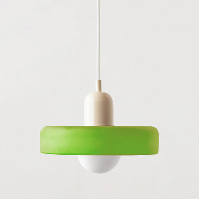 Bauhaus Colored Glass Pendant Lamp