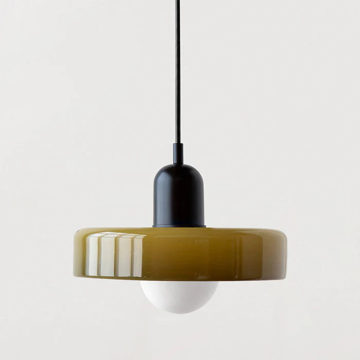 Bauhaus Colored Glass Pendant Lamp