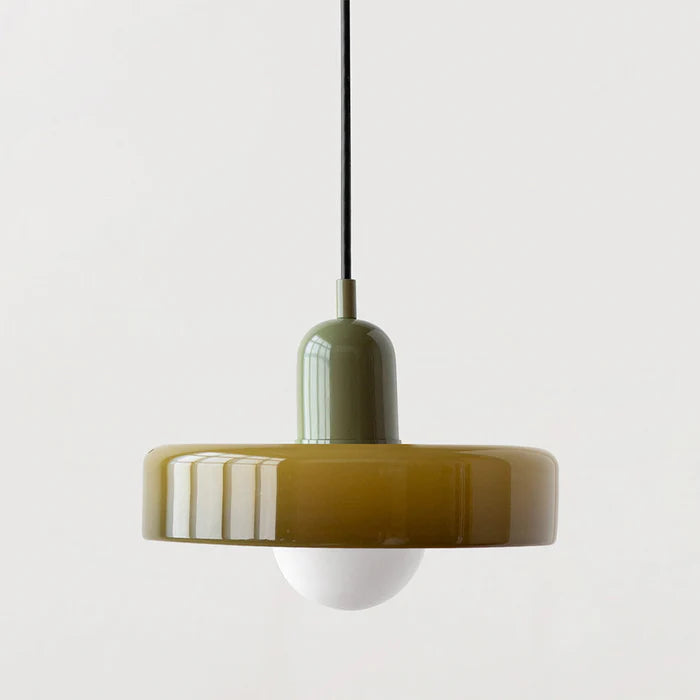 Bauhaus Colored Glass Pendant Lamp