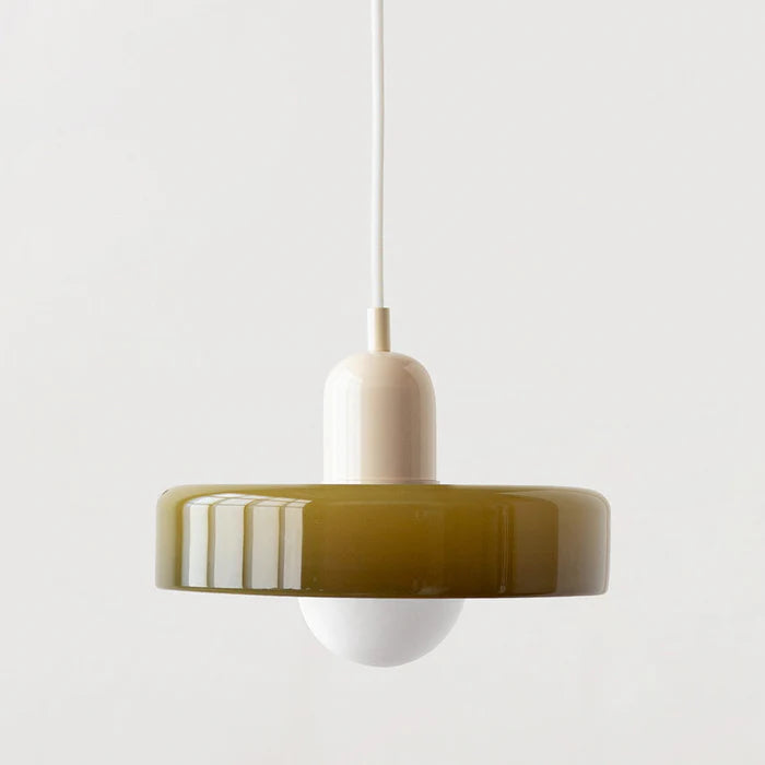 Bauhaus Colored Glass Pendant Lamp