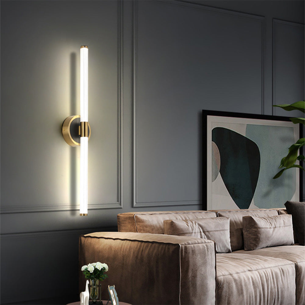 Leigh Cooper Black Mirror Vanity Wall Lamp – 21.3–25.2"