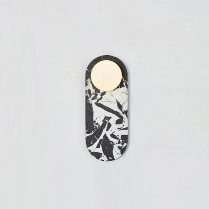 Jade Minimalist Marble & Glass Wall Lamp – Elegant Indoor Sconce