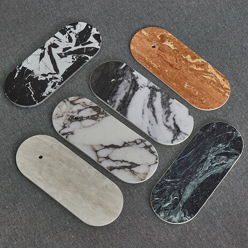 Jade Minimalist Marble & Glass Wall Lamp – Elegant Indoor Sconce