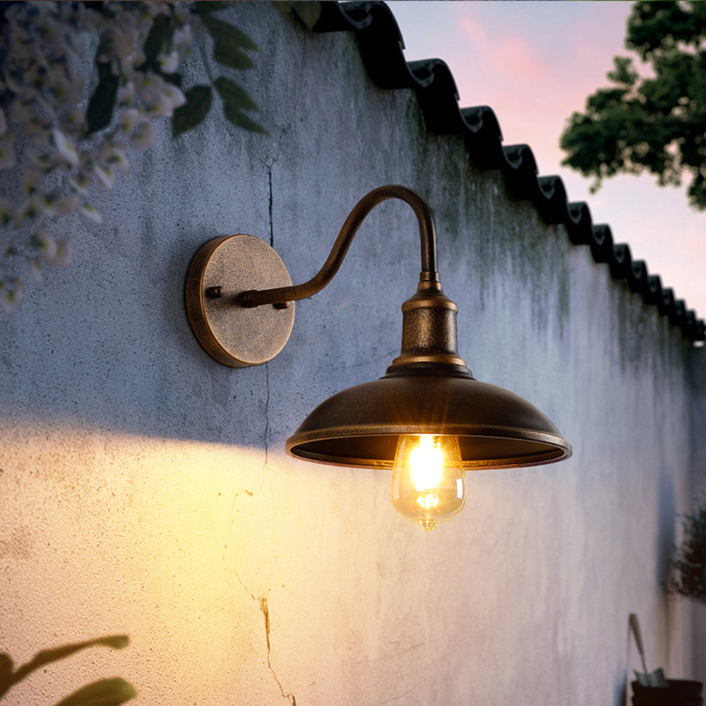 Alessio Outdoor Wall Lamp 9.9–11.4 Inches – Metal Housing, Two Colour Options