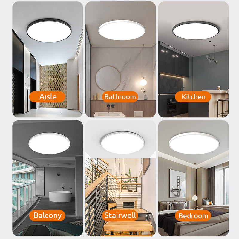 Modern Waterproof Round Ceiling Light – IP54, 3 Sizes