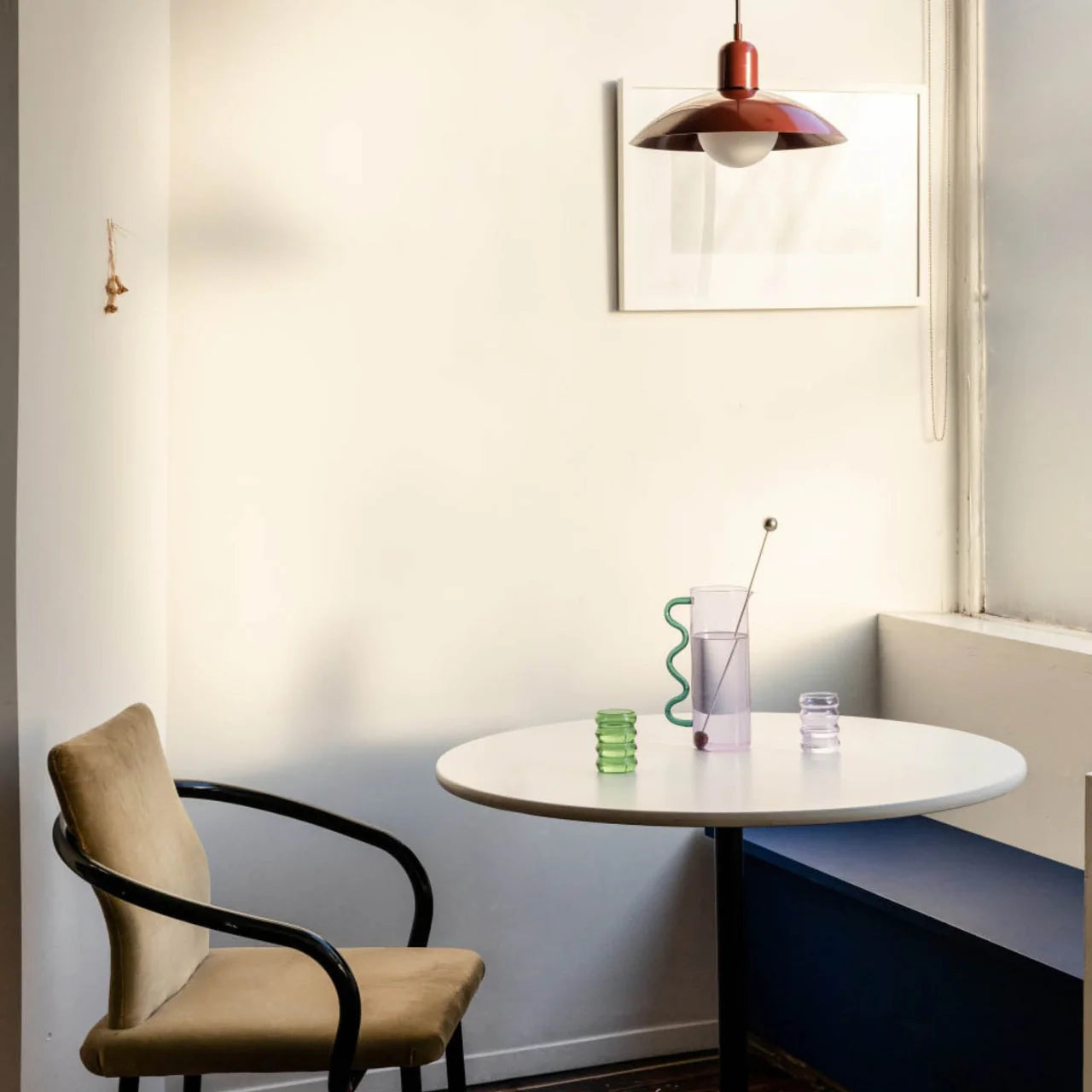 Morandi Modern Metal Pendant Light – Colorful Dome Shade, G9 Base