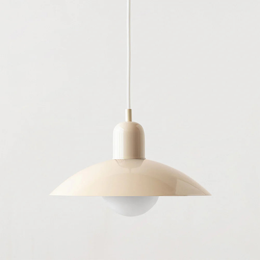 Morandi Modern Metal Pendant Light – Colorful Dome Shade, G9 Base